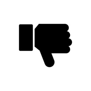 Thumb down icon - Worst Scams
