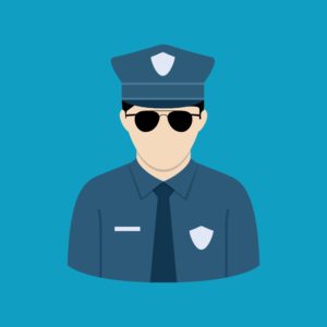 icon avatar of policeman
