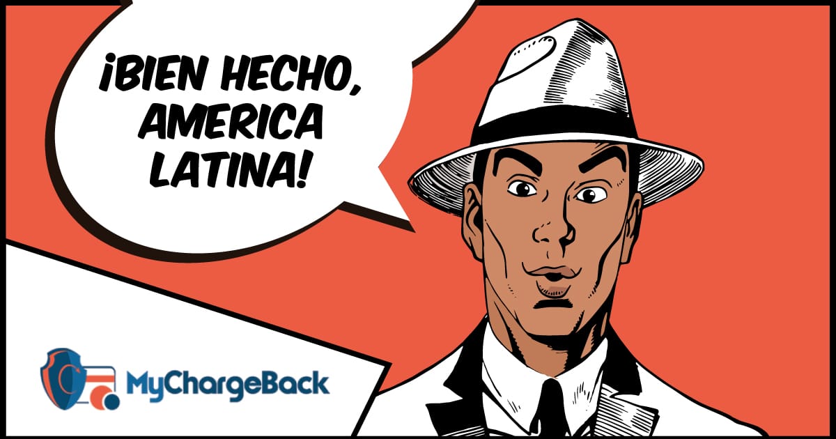 A comic illustration of a Panamanian man congratulating Latin America on their crypto regulation