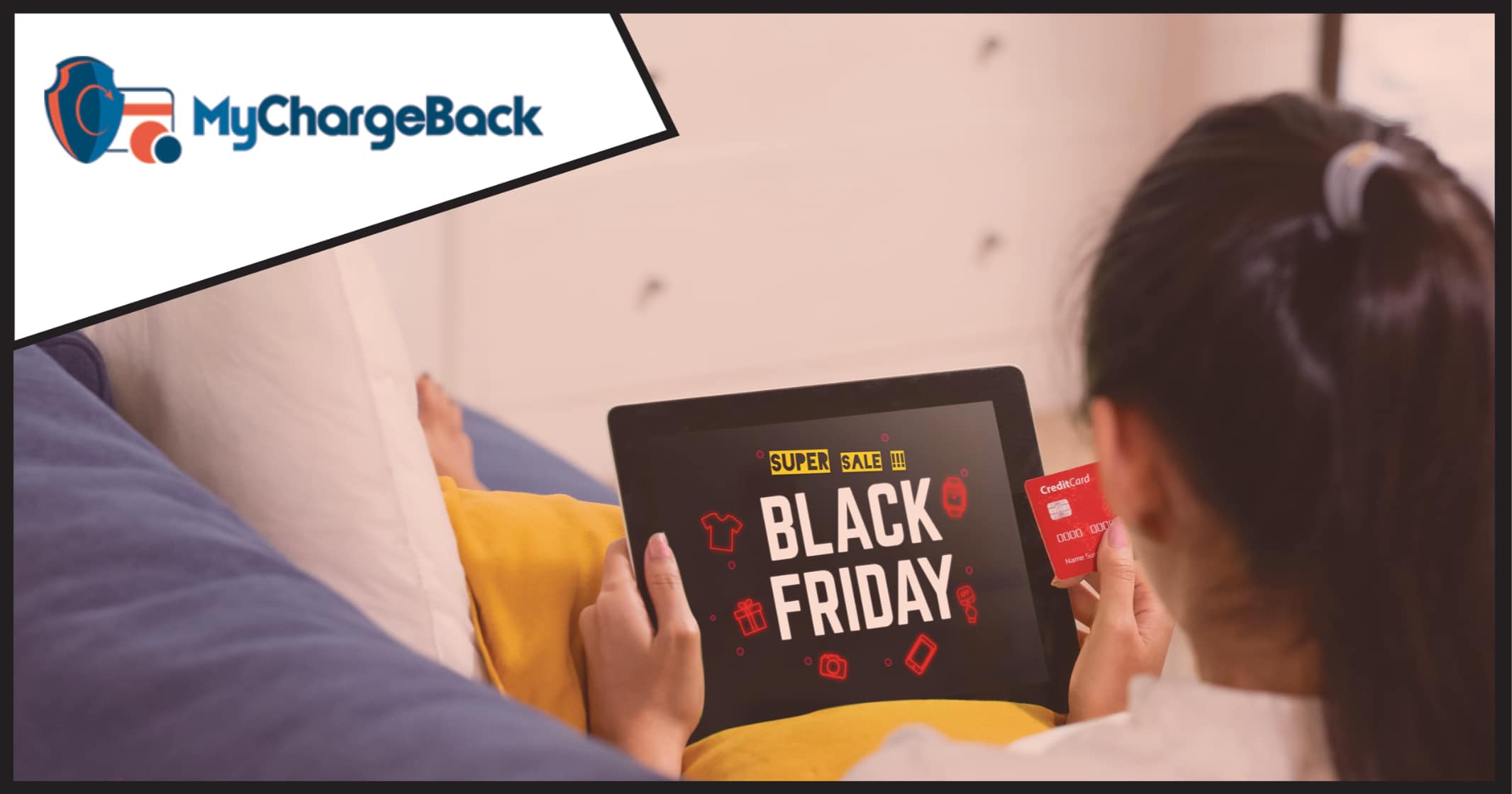 A woman looks at a black friday deal on her iPad, illustrating the risk of buy now pay later scams