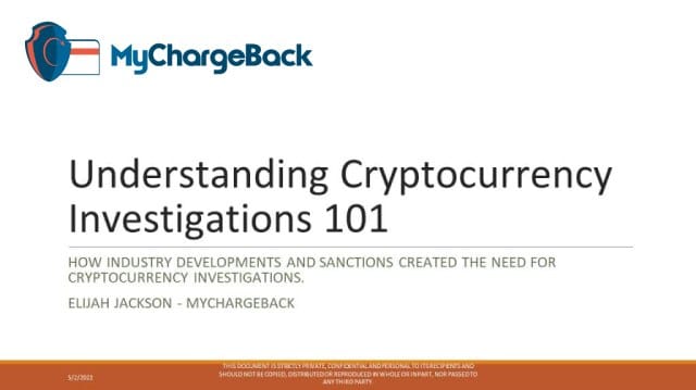Understanding cryptocurrency investigations