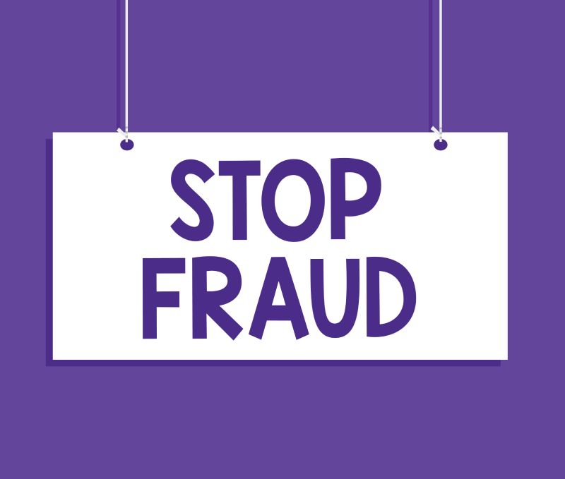 Stop Fraud Purple BG